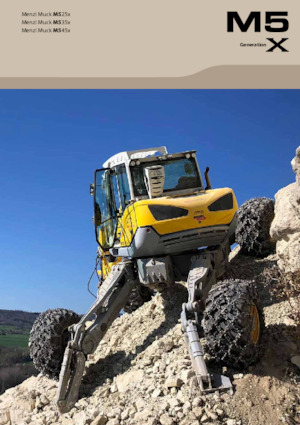 крокуючі екскаватори Menzi M535x