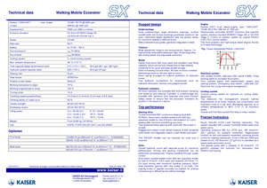 крокуючі екскаватори Kaiser S X