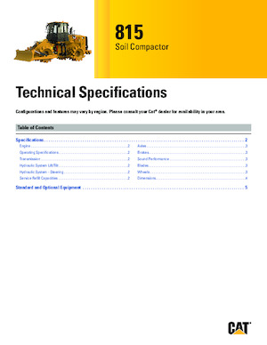 Ущільнювачі сміття Caterpillar 815