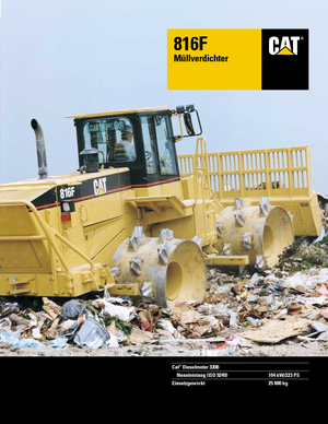 Ущільнювачі сміття Caterpillar 816 F