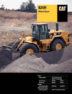 Колісний бульдозер Caterpillar 824H