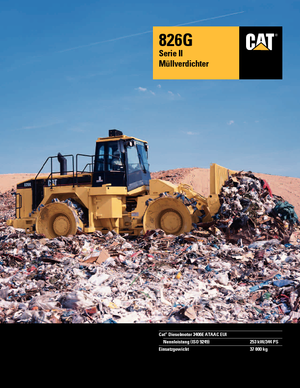 Ущільнювачі сміття Caterpillar 826 G II