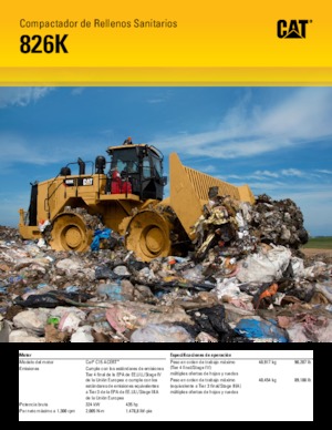 Ущільнювачі сміття Caterpillar 826K