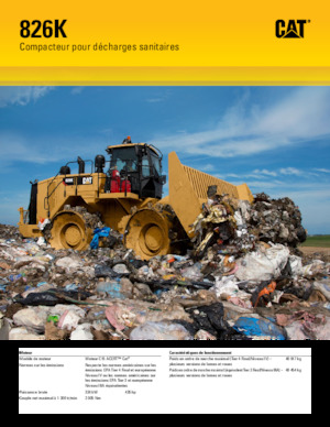 Ущільнювачі сміття Caterpillar 826K