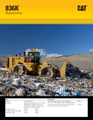 Ущільнювачі сміття Caterpillar 836K