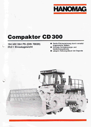 Ущільнювачі сміття Hanomag CD 300