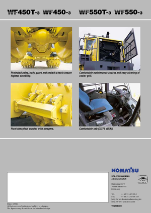 Ущільнювачі сміття Komatsu WF450-3