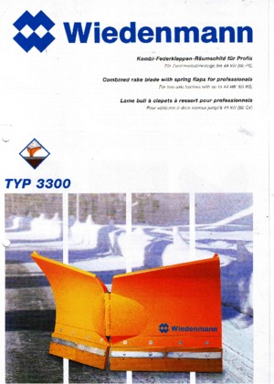 Клинові снігоприбиральні машини Wiedenmann 3300
