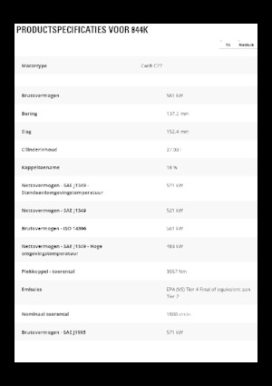 Колісний бульдозер Caterpillar 844K