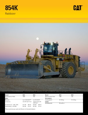 Колісний бульдозер Caterpillar 854K