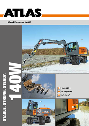 Колісні екскаватори Atlas 140 W