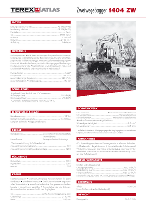 Колісні екскаватори Atlas 1404 ZW