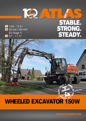 Колісні екскаватори Atlas 150 W