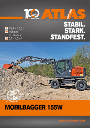 Колісні екскаватори Atlas 155 W