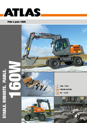 Колісні екскаватори Atlas 160 W