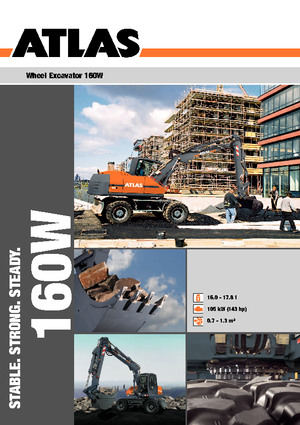 Колісні екскаватори Atlas 160 W