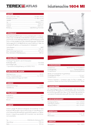 Колісні екскаватори Atlas 1604 MI Serie 261