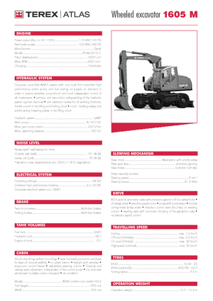 Колісні екскаватори Atlas 1605 M