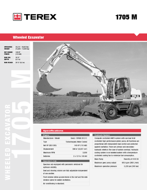 Колісні екскаватори Atlas 1705 M