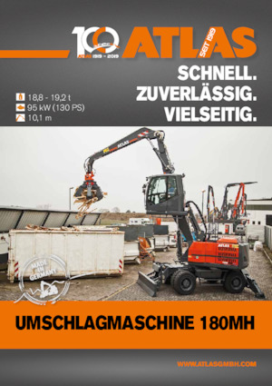 Колісні екскаватори Atlas 180 MH