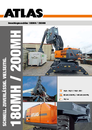 Колісні екскаватори Atlas 200 MH