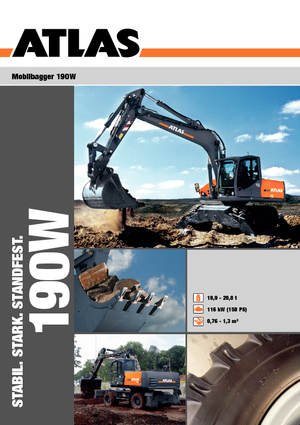 Колісні екскаватори Atlas 190 W