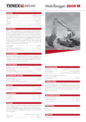 Колісні екскаватори Atlas 2005 M