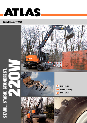 Колісні екскаватори Atlas 220 W