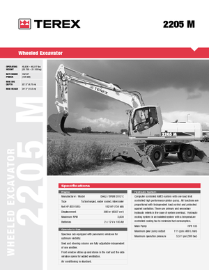 Колісні екскаватори Atlas 2205 M