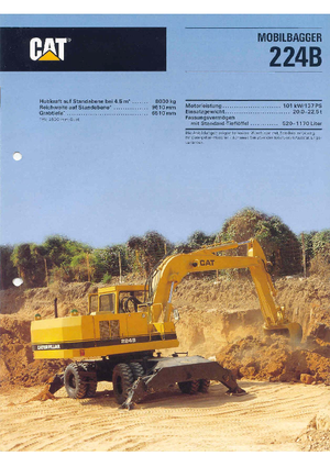 Колісні екскаватори Caterpillar 224 B