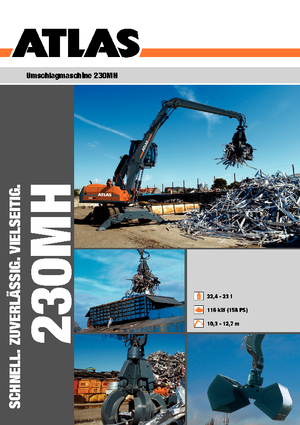 Колісні екскаватори Atlas 230 MH