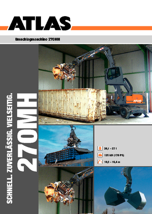 Колісні екскаватори Atlas 270 MH