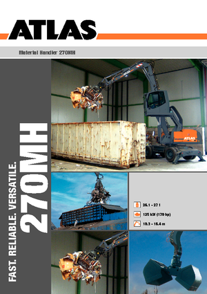 Колісні екскаватори Atlas 270 MH