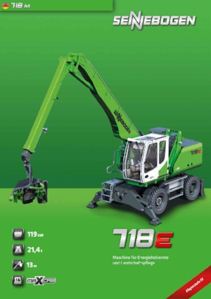 Екскаватори для перевалки Sennebogen 718M E
