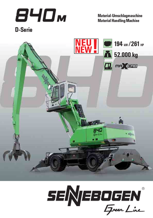 Колісні екскаватори Sennebogen 840 M