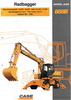 Колісні екскаватори Case Poclain 888 B PL