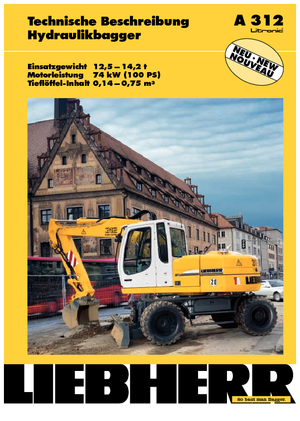 Колісні екскаватори Liebherr A 312 Litronic