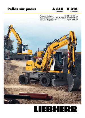 Колісні екскаватори Liebherr A 314 Litronic