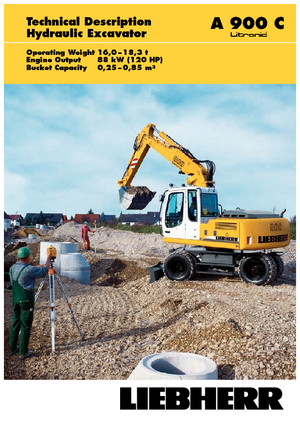 Колісні екскаватори Liebherr A 900 C Litronic