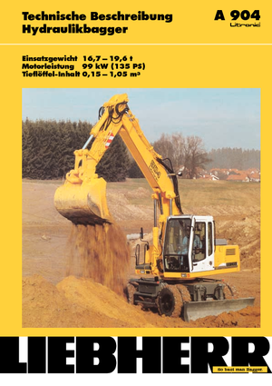 Колісні екскаватори Liebherr A 904 Litronic