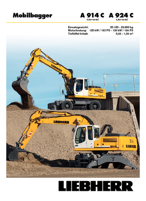 Колісні екскаватори Liebherr A 914 C Litonic
