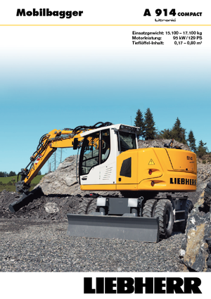 Колісні екскаватори Liebherr A 914 Compact Litronic