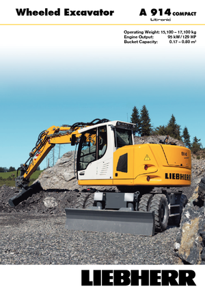 Колісні екскаватори Liebherr A 914 Compact Litronic