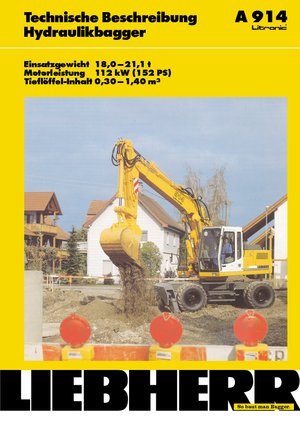 Колісні екскаватори Liebherr A 914 Litronic