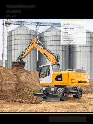 Колісні екскаватори Liebherr A 918 Litronic G6.0