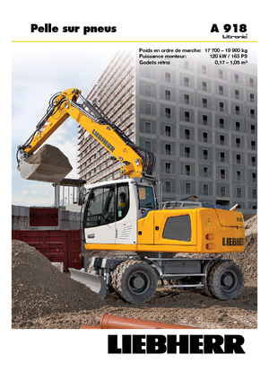 Колісні екскаватори Liebherr A 918 Litronic
