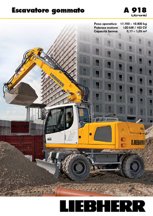 Колісні екскаватори Liebherr A 918 Litronic