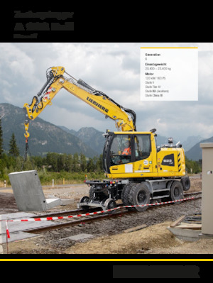 Колісні екскаватори Liebherr A 922 Rail Litronic G6.0