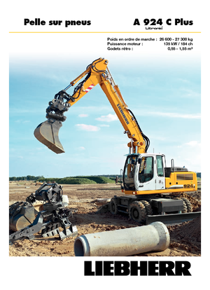 Колісні екскаватори Liebherr A 924 C Plus Litronic