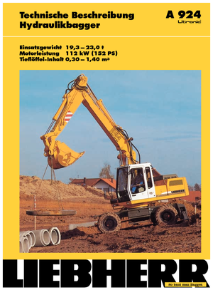 Колісні екскаватори Liebherr A 924 Litronic